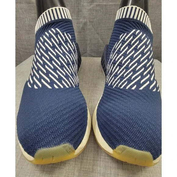 Adidas NMD_CS2 Primeknit Ronin BA7189 - Ultra Boost Mesh Sneaker Men\'s 14 adidas NMD CS2 Primeknit Ronin Stripes Size 13 Navy White  main image 2